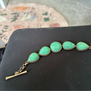 Lucky Brand Turquoise Teardrop Bracelet